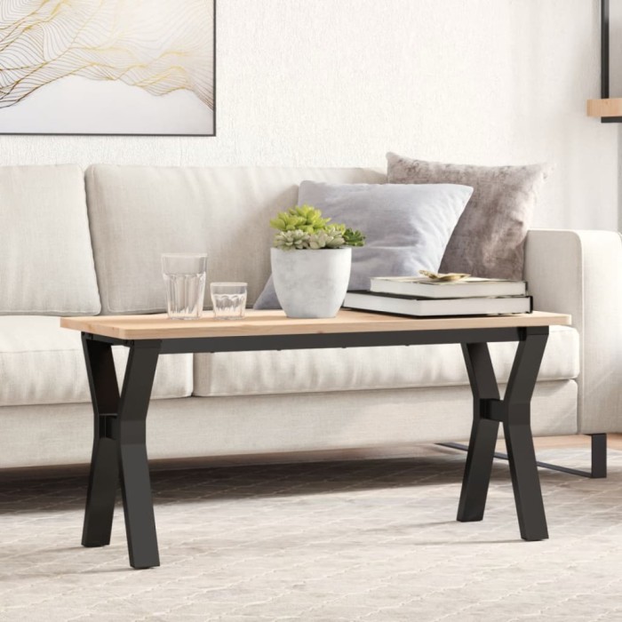 vidaXL Picioare Măsuță de cafea Y-Frame 90x30x43 cm Oţel 357925