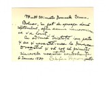 Scrisoare/ carte postala Stefan Popescu (pictor) catre Anastase Simu, 1934