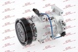 Compresor AC nou Hyundai Solaris/Accent 10-; Kia Rio 11-16, motor: 1.6, Doowon type: DVE12, Diam. fulie (mm) 124, SRLine, 977011R100; 97701-1W600
