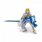 PAPO FIGURINA REGE CU BLAZON DRAGON albastru
