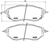 BREMBO P 78 017 PRIME LINE set placute frana,frana disc