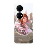 Husa compatibila cu Huawei Nova Y70 model Uraraka Ochako My hero academia, Silicon, TPU, Viceversa, Transparent, Carcasa