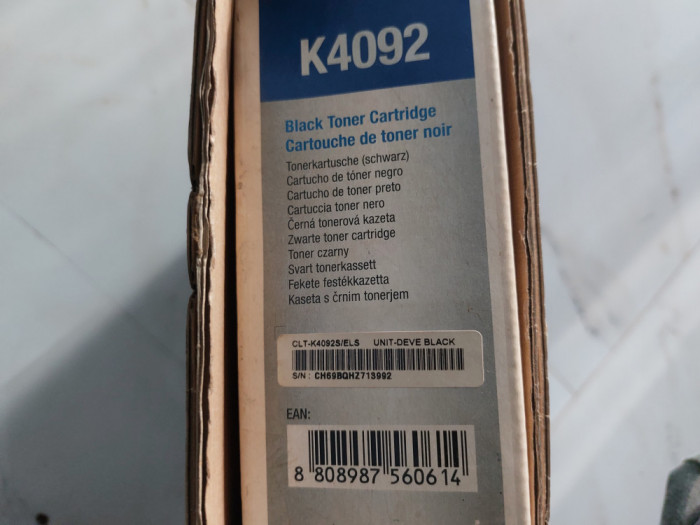Toner Sigilat Original Samsung K4092 Negru Livrare gratuita!