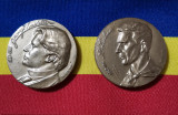 SV * Romania LOT 2 Medalii UNIFATA 30 mm * GEORGE ENESCU și ȘTEFAN LUCHIAN
