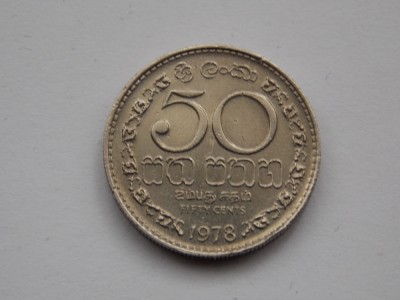 50 CENTS 1978 SRI LANKA foto