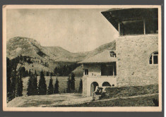 CPIB 15541 CARTE POSTALA - MUNTII BUCEGI, CABANA PESTERA, RPR, 1954 foto