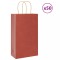 vidaXL Pungi de h&acirc;rtie 50 buc cu m&acirc;nere roșii 21x11x36 cm