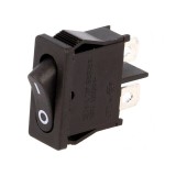 &Icirc;ntrerupător Basculant ON-OFF 10A/250V Negru