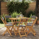 vidaXL Scaune Bistro pentru Exterior 6 pcs Gri &icirc;nchis 40 x 53 x 80 cm 3416289