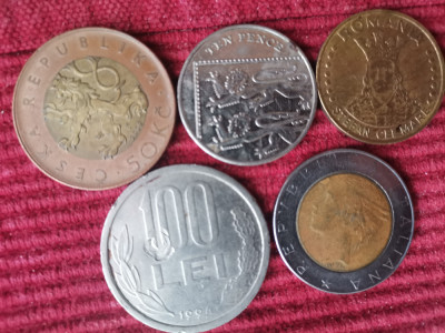Monede de colectie romanesti si straine foto