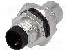 Conector M8, 3 pini, clasa etanseitate IP67, AMPHENOL - 8-03PMMS-SH7001