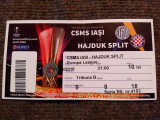 Bilet meci fotbal CSMS IASI - HAJDUK SPLIT (Europa League 2016)