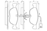 Set placute frana,frana disc FIAT MAREA Weekend (185) (1996 - 2007) BOSCH 0 986 424 593
