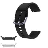 Curea din silicon compatibila cu Samsung Galaxy Watch9 40mm, Pitch Black