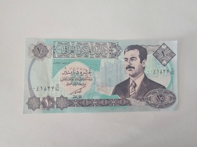 Irak 10 Dinari 1992 Noua foto