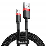 Cablu de Date USB la Micro-USB 1.5A, 2m Baseus Cafule (CAMKLF-C91) Rosu Negru
