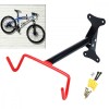 Suport Perete Bicicleta Universal, Pliabil, Metalic, 15kg, Negru/Rosu, Depozitare Sigura Garaj/Apartament