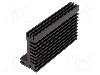Radiator extrudat, aluminiu, 84mm x 55mm, neagra, FISCHER ELEKTRONIK - SK96/84/SA