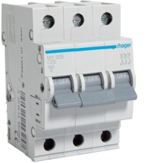 Siguranta automata 25A 3P Curba C 4,5ka Hager MY325