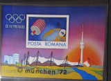 ROMANIA 1972 LP 799 - SPORT , JOCURI OIMPICE MUNCHEN COLITA NESTAMPILATA, Nestampilat