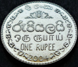 Moneda exotica 1 RUPIE - SRI LANKA, anul 2004 * cod 1416 B = A.UNC