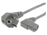 Cablu 3x1mm&sup2; CEE 7/7 ştecăr unghi 90&deg; IEC C13 mamă LIAN DUNG