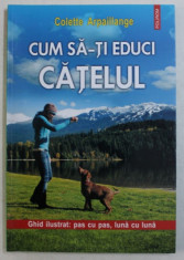 CUM SA-TI EDUCI CATELUL - GHID ILUSTRAT PAS CU PAS , LUNA CU LUNA de COLETTE ARPAILLANGE , 2013 foto