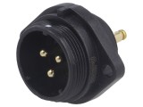 Soclu Conector SP21 Tată 3 Pini IP68 10A Terminal Șurub 500V