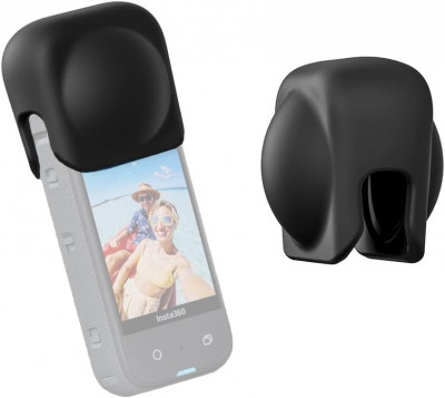 Protectie lentile husa din silicon pentru camere de actiune Insta360 X3 foto