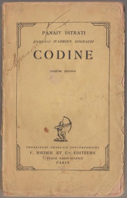 Panait Istrati - Codine (lb. franceza) foto