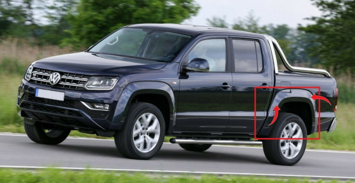 Extensie Aripa Spate Stanga Oe Volkswagen Amarok 2010&rarr; 2HH854819GRU