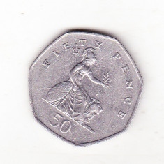 bnk mnd Marea Britanie Anglia 50 pence 2001