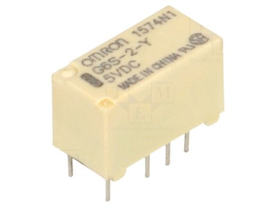 Releu electromagnetic DPDT 5VDC 2A foto