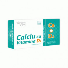 Calciu cu Vitamina D3 20 cpr; Suplimente VIM foto