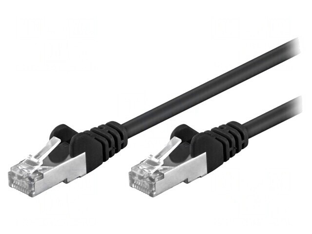 Patch Cord F/UTP 5e Negru 30m Ecranat