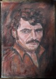 Cumpara ieftin Portret de barbat pictura veche in ulei pe panza