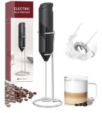 Mixer pentru spuma de lapte, cafea, oua, caffe latte, ciocolata calda, cappuccino cu suport