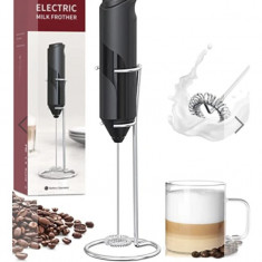 Mixer pentru spuma de lapte, cafea, oua, caffe latte, ciocolata calda, cappuccino cu suport