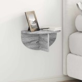 VidaXL Raft de perete 2 pcs Gri Sonoma 38 x 19 x 19 cm Lemn compozit 891421