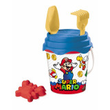 Cumpara ieftin Set galetusa nisip Super Mario, 17 cm, 5 accesorii, 10 luni+, Mondo
