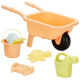 Set de plaja cu roaba si accesorii, Dolu, Portocaliu