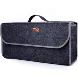 Organizator portbagaj Linomag&reg;, Prevazut cu banda velcro pentru fixare, 50x24x17cm, Gri inchis