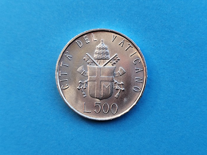 500 Lire 1981 Vatican-UNC-Argint