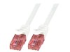 Patch Cord UTP Cat6 Alb 250mm RJ45, Logilink