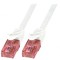 Patch Cord UTP Cat6 Alb 250mm RJ45