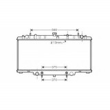 Radiator racire Nissan Patrol (Y61/Gy61), 10.1997-09.2000, Motorizare 2, 8 Td 96kw; 3, 0 Di 118kw Diesel, tip climatizare Cu/fara AC, cutie automata,