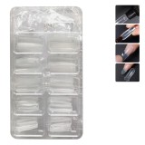 Tipsuri Reutilizabile Acrygel și Cleme - Set de 100 bucăți, CMCLASS