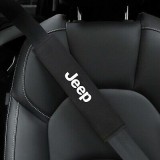 Huse Centura Siguranta Auto Jeep, Set 2 Bucati, Material Textil, Logo Brodat, 26cm x 6cm