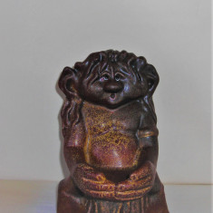 Statueta ceramica suport pastile, hand made -Troll- design T. Hellstrom, Nittsjo