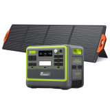 Cumpara ieftin Pachet Fossibot F2400 Verde Statie electrica de incarcare portabila , LED, IP67 + Panou solar portabil Fossibot SP200 200W